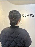 ゆるふわシニヨンアレンジ