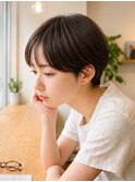 ショートカット/レイヤーカット/ベージュ/20代30代40代