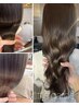 ☆新規【極上ケアコース】カット+カラー+マイクロバブル+Aujuaトリートメント