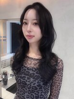 ヘアサロン ガリカ 表参道(hair salon Gallica)&nbsp;シアーブラック×レイヤースタイル