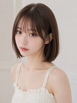 ユーフォリア エヌ 池袋サンシャイン通り店(Euphoria +n)&nbsp;鎖骨ミディアムオリーブベージュ外ハネミディアムワンホンヘア☆