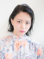 ヘアースパパズ(hairspaPAZ)&nbsp;春を演出♪黒髪外ハネミディ