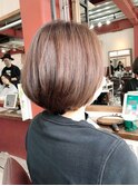 40代50代乾かし収まるショートボブ【Ruufus恵比寿渋谷】3151b