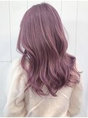 シアーピンク_セミウェットウェーブオリーブカラー_ba307851