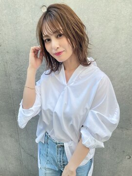ラノバイヘアー(Lano by HAIR) ボブルフショコラベージュベビーバング