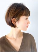 小顔効果/ボブより長めショートボブ/表参道/30代40代50代