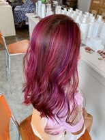 ユラギフロムユイマァル 水島店(YURAGI from YUIMARL)&nbsp;ハイライト×ピンクパープル