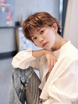 ハーバーズ バイ エムスラッシュ 鎌倉由比ヶ浜(Harbors by M.SLASH) ■ハイライト/外国人風/ラフ/パーマショート/HARBORS鎌倉3★