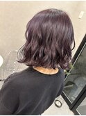 切りっぱなし×ダークヴァイオレット