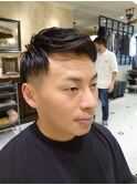 【LUDLOW BLUNT】サイドパート アップバング ツーブロック