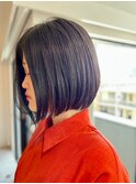 大人可愛い◎20代30代40代黒髪似合わせカットイメチェンボブヘア