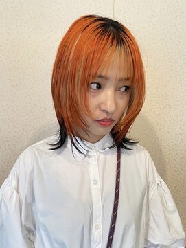 コワファーストナガサキシャンプーボーイ(COIFF1RST NAGASAKI SHAMPOO BOY) オレンジ×ブロンド×ブラック