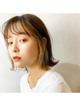 ムード タテマチ(mood tatemachi) インナーカラーベージュ☆ボブ