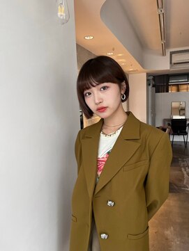 サンド 鹿児島中央(sand) 黒髪/グレーベージュ/レイヤーロング/前髪パーマ[鹿児島駅]