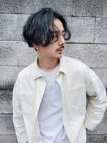 スーハ 恵比寿(SUUHA)&nbsp;メンズパーマ大人ビジネスヘア/センターパートスパイラルパーマ