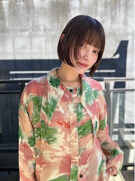 ヌープヘアーアイス(NUUP.hair ici) 透明感♪髪質改善カラー内巻きショートボブ小顔艶感