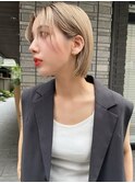 海外ヘア カーテンバング ベージュボブ フェイスレイヤー t728