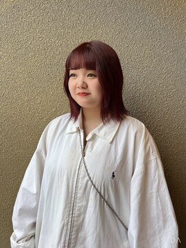 コピー バイ トゥルース(copy by truth) パツッとボブ×ワインレッド