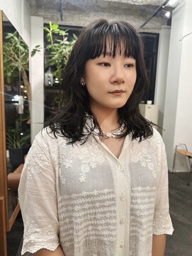 ニール シトロン 名古屋 伏見 丸の内(NEELU citron) 【Neelu_misa】ラフなミディアムパーマ