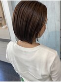 セミウエットに合う切りっぱなしボブ