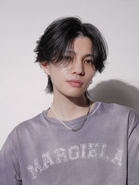 メンズヘアセンス 渋谷(MEN'S HAIR SENSE) フェザーショート/ニュアンスパーマ/センターパート/渋谷