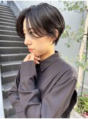 NUDE20代30代40代ハンサムショート大人ショートボブ黒髪ショート