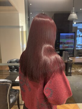 サラ 天神大名店(SARA) 【ワインレッド】ナチュラルカラー／ワンカラー／ブリーチなし