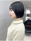 イメチェン外ハネボブ美髪×ブリーチなしレイヤー韓国/池袋