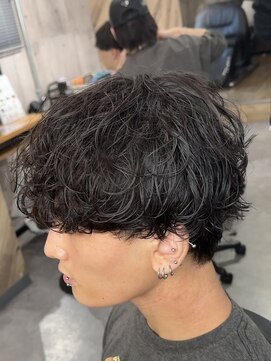 ビカムメンズヘアー 栄店(become men's hair) シャドウパーマメンズ韓国ヘア無造作パーマルーズパーマ波巻き