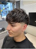 フェードマンバンヘアツイストスパイラルパーママンバン