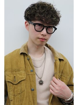 ロンド ローガン 名駅(Lond LOGAN) 漢のハイライトメッシュ&スペインカール