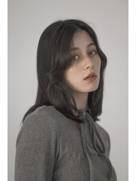 アンダーバーホワイト 鳳店(_WHITE) グレージュ×ミディアムヘア