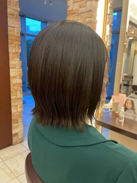 髪質改善/顔周りレイヤーカット/グレージュ[千葉/千葉駅]