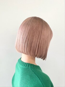 ブローチ(brooch) 暖ミルクティー　ケアブリーチ　静岡　草薙