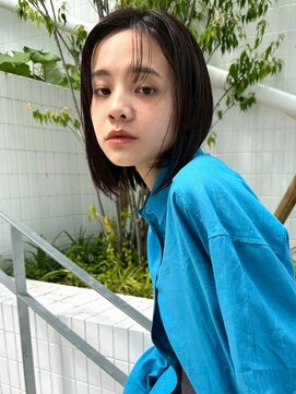 オーシャン(Ocean) 髪質改善 アッシュグレー 透明感カラー ショート 20代 30代 艶髪