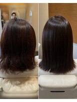ビーアップヘアー(be:up hair) うねりを整える透明感カラー