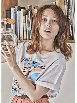 ドゥーア 代官山(Door) ランダムルーズカール×ミディアムヘアー