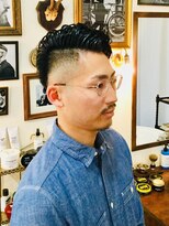 デュエルヘアー グルーミングショップ(DWELL HAIR. GROOMING SHOP) パーマ/バーバー×フェードスタイル