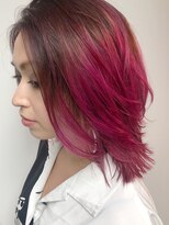 ブラウンズ(BROWNS)&nbsp;チェリーピンク×バレイヤージュ