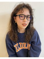 ガタカ(GATTACA)&nbsp;くせ毛風パーマ　ブリーチ毛