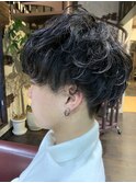メンズクリープパーマ×シークレットハイライト