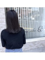 ヘアサロン キュー(hair salon Q)&nbsp;さらさら切りっぱなしストレート☆