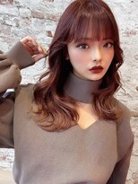 キューミー(Qmee)&nbsp;大人かわいい/フェザーバング/ブルーグレージュ/韓国くびれヘア