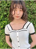 顔まわりウルフパーマ