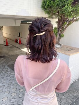 コミレ(COMILE) ハーフアップアレンジ