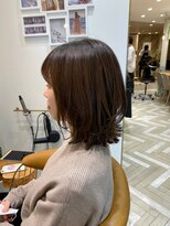 シー バイ ロンド 新宿(Sea by Lond)&nbsp;レイヤーカット/ミディアムボブ/アースカラー/ブラウンカラー