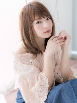 ドクターズ サロン ラブ(Dr's Salon LAB) 斜めバングで目力UP！ワンカールくびれセミディf古河20代30代