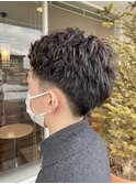 メンズ×ニュアンスパーマ
