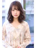 オーロ 緑地公園店(ORO)&nbsp;ことりベージュローライト大人かわいい小顔スリークボブ大人ボブ