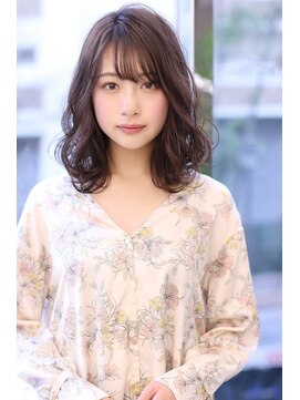 オーロ 緑地公園店(ORO) ことりベージュローライト大人かわいい小顔スリークボブ大人ボブ